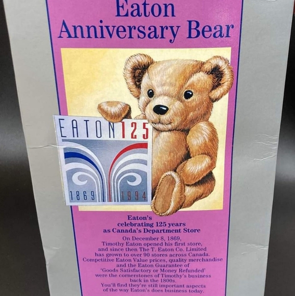 Timothy Eaton Anniversary Bear Collectible - Picture 2 of 2